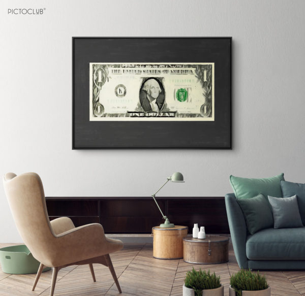 PICTOCLUB Painting - DOLLAR BILL - Pictoclub Originals