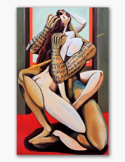 PICTOCLUB Painting - LOVE IS BUILT - Saúl Gil Corona