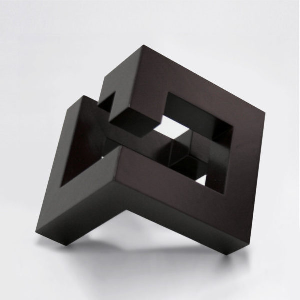 PICTOCLUB Sculptures - WOODEN DIAGONAL CUBE - Josecho López Llorens