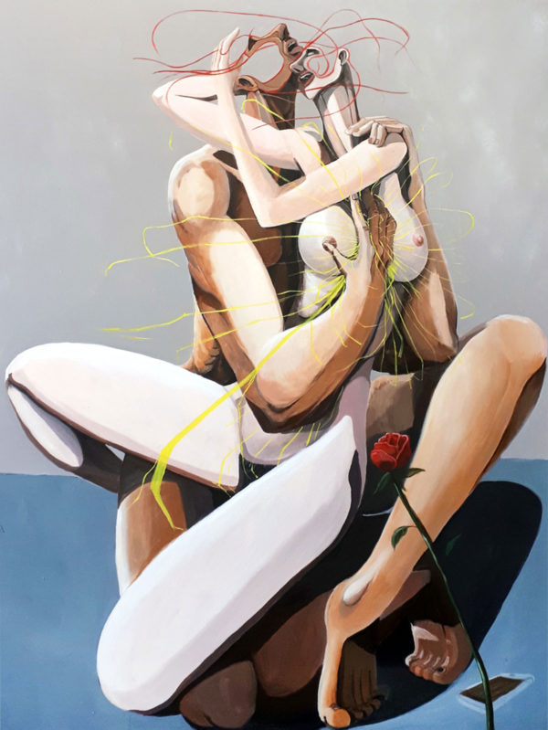 PICTOCLUB Painting - THE-ELECTRIC-HUG - Saúl Gil Corona