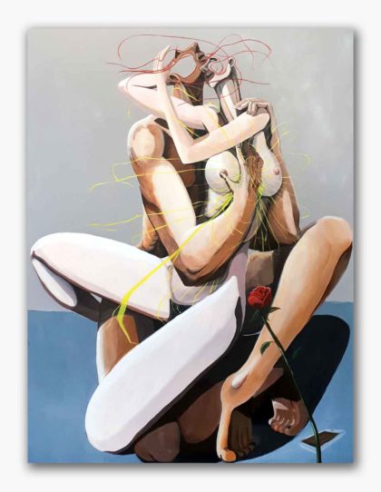 PICTOCLUB Painting - THE-ELECTRIC-HUG - Saúl Gil Corona