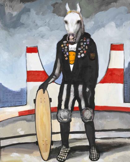 PICTOCLUB Painting - URBAN-HORSE - Alfredo Palmero