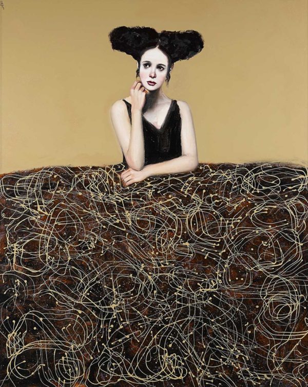 PICTOCLUB Painting Photographs- MENINA IN OCHER - Alfredo Palmero