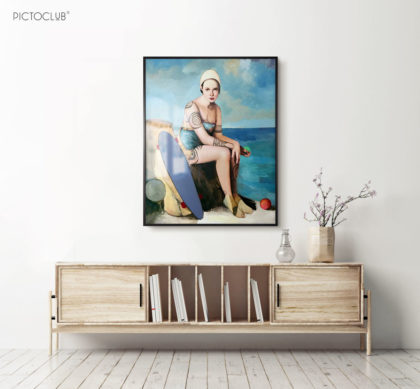 PICTOCLUB Painting Photographs - SWIMMER - Alfredo Palmero