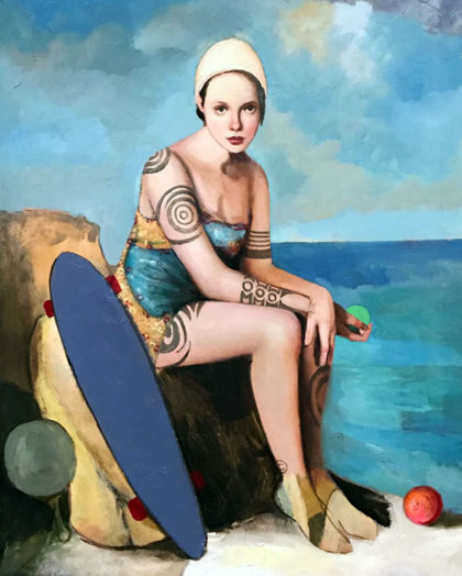 PICTOCLUB Painting Photographs - SWIMMER - Alfredo Palmero