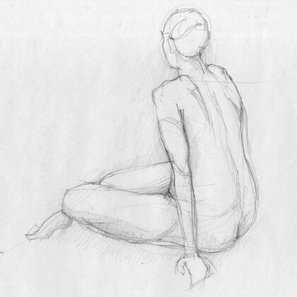 PICTOCLUB Photographs - WOMAN SKETCH - Pictoclub Originals