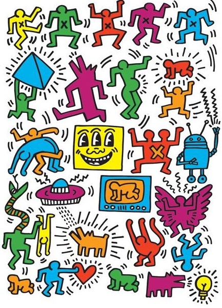 KEITH HARING PICTOCLUB ARTWORKS