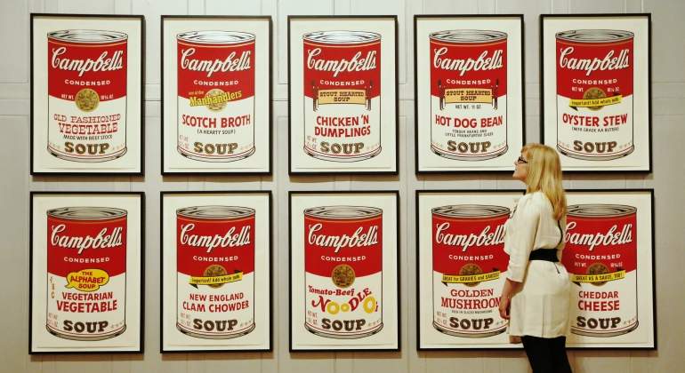 Campbell soup Andy Warhol PICTOCLUB